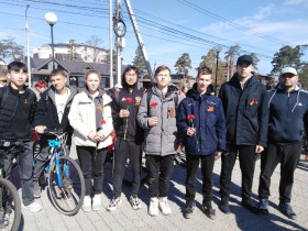 Ученики и учителя стали участниками велопробега.